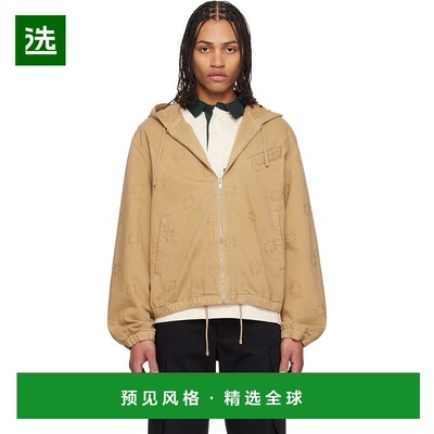 1h可退 香港直邮Givenchy 纪梵希 男士 黄褐色 Monogram 72 Zippe