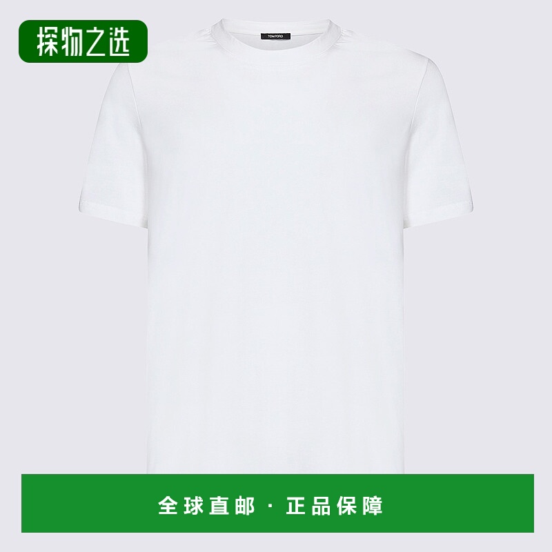 香港直邮Tom Ford 汤姆·福特 男士 and Polos T恤白色T恤 T4M081