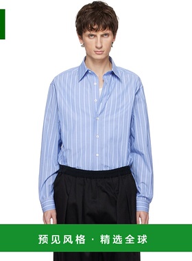 1h可退 香港直邮Maison Margiela 马丁·马吉拉 男士 蓝色衬衫 S6