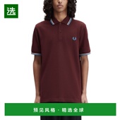 AW2025 香港直邮FRED 酒红色 POLO衫 FPM3600P55Z63 PERRY 男士