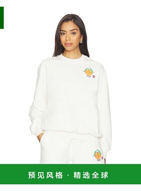 1h可退 香港直邮Casablanca 女士 Mascot 橙色拼缀运动衫 WAW25JT