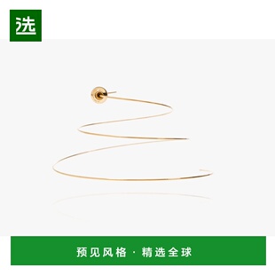 螺旋镀金耳环 细款 AA2B128LA043配饰 女士 香港直邮AlaÏa