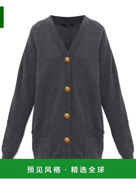 香港直邮BALMAIN 女士外套 GF1KO003KI879AY SS2026 灰色 长袖针