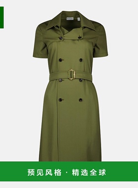 1h可退 香港直邮Burberry 巴宝莉 女士 verte 长袍风衣 81034551