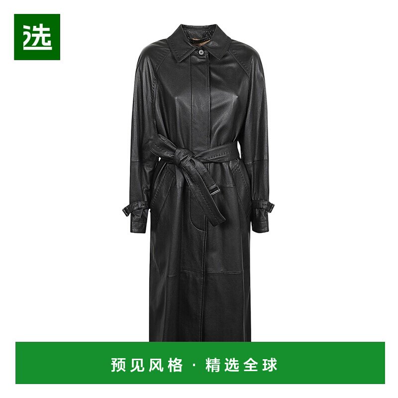 Max Mara 超大喇叭形纳帕皮革风衣 1476014506新款图片