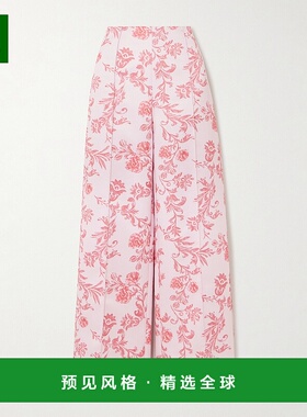 1h可退 香港直邮EMILIA WICKSTEAD 女士 Daffy 拼接印花罗缎阔腿