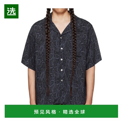 香港直邮RHUDE 男士衬衫 RHPF23SR02071372BLACK AW2023 黑色