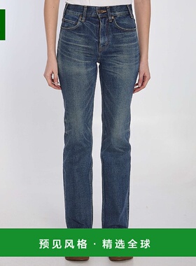 1h可退 香港直邮Celine 思琳 女士 Francoise 深色洗水牛仔裤 2N4