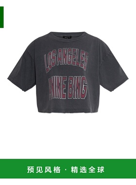 香港直邮Anine Bing 女士T恤 A0811739WBL10WASHEDBLACK