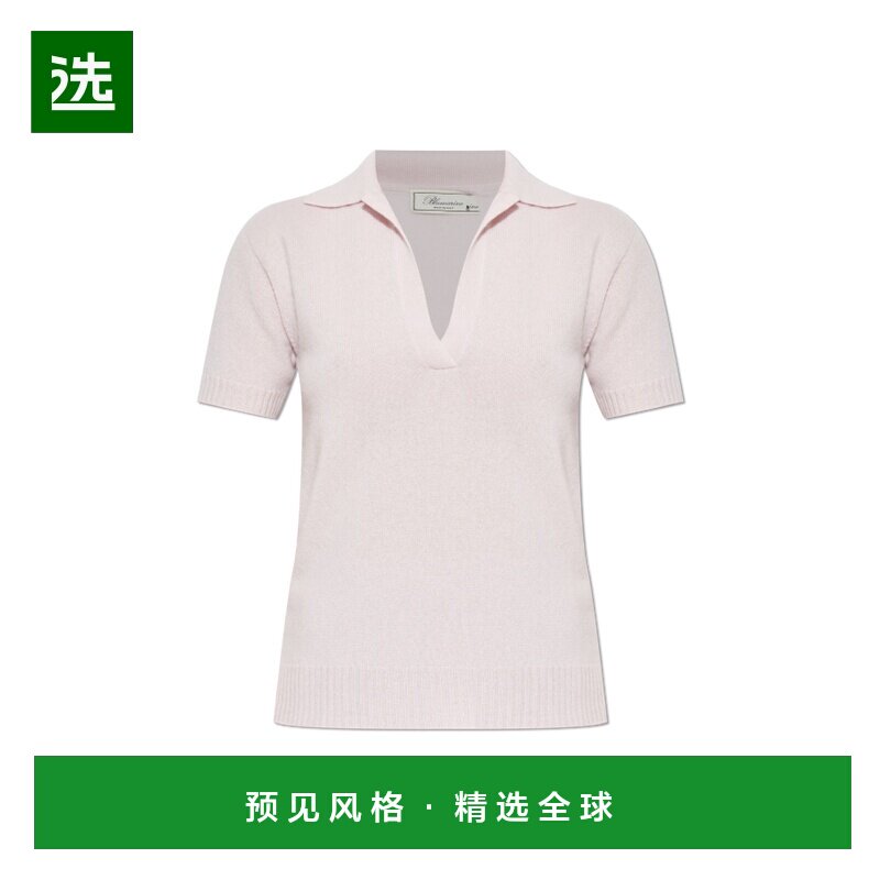 香港直邮BLUMARINE 女士POLO衫 2M669AN0110 SS2026 白色 短袖POL