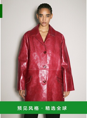 香港直邮Prada 普拉达 女士 裂纹麂皮外套 56A15615E2