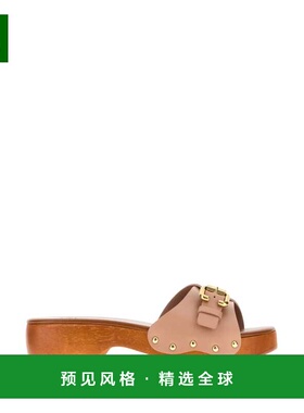 香港直邮Chloe 蔻依 女士 Jeanette 粉色皮质木屐 CH25A12JLS6E4