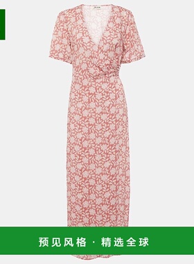 香港直邮RIXO 女士 Katrina 花朵中长连衣裙 pink粉色 舒适时尚