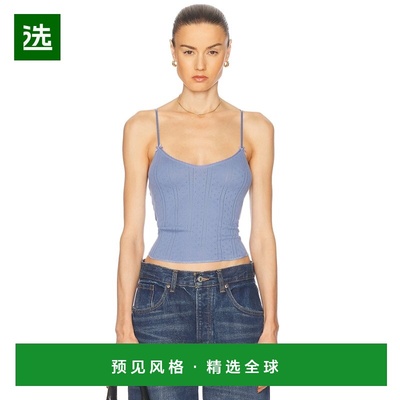 1h可退 香港直邮COUCOU 女士 长款背心上衣 CC1TCLP1PDB blue蓝色