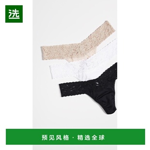 1h可退 香港直邮HANKY PANKY 汉基帕基 女士 低腰棉丁字裤 一套 3