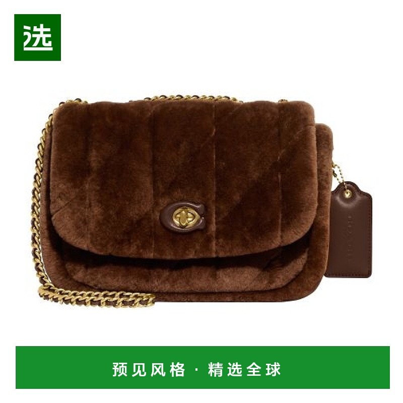 欧洲直邮Coach蔻驰 女包 Pillow Madison 绗缝剪羊毛单肩包