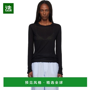 1h可退 香港直邮Baserange 女士 黑色长袖 T 恤 TOLS black黑色