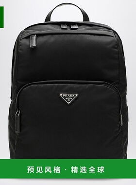 1h可退 香港直邮Prada 普拉达 男士 RE-NYLON 黑色背包 2VZ104OOO