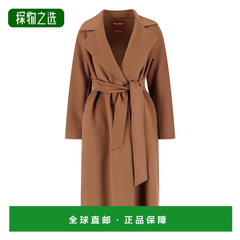 香港直邮MaxMara 麦斯玛拉 女士 Studio Cles 束帶大衣 252601611