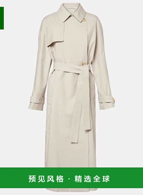 1h可退 香港直邮MaxMara 麦斯玛拉 女士 Strench 棉混纺斜纹布风