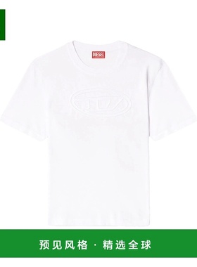 香港直邮Diesel 迪赛 男士 白色 T-Adjust-Bigoval T 恤 A174020N