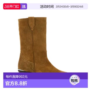 1h可退 香港直邮SONORA 女士 DURANGO 驼色绒面革短靴 DGH457CASU