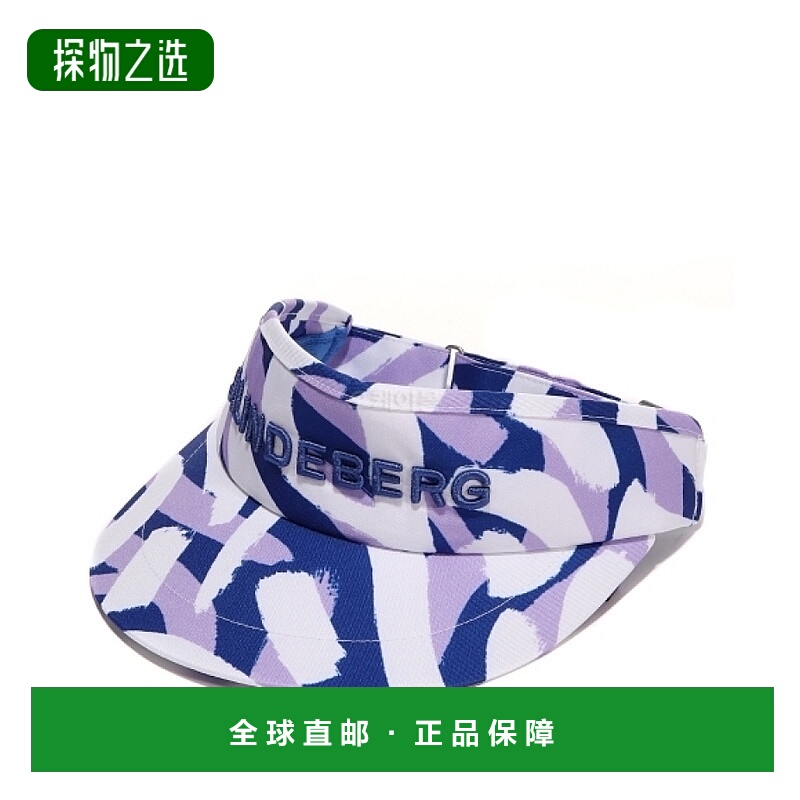 韩国直邮J.Lindeberg金·林德伯格帽子男女款紫色迷彩大字母刺绣