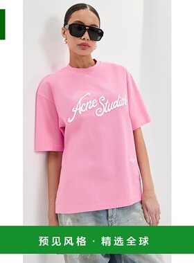 1h可退 香港直邮Acne Studios 艾克妮 女士 Exford Tourist 徽标T