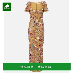 1h可退 香港直邮Rachel Gilbert 女士 Francesca 精饰睡裙连衣裙