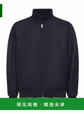 香港直邮FENDI 男士夹克 FW1333APOAF1AJR CO 蓝色 立领飞行员夹