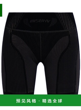 香港直邮MISBHV 女士运动裤 250W503BLACK SS2025 黑色 松紧腰短