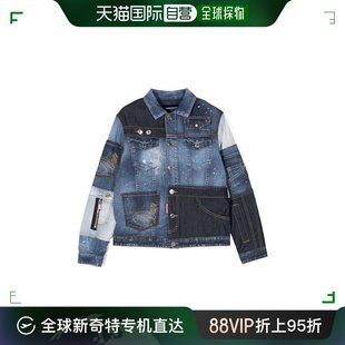 DQ1501D0A2U 香港直邮Dsquared2 拼布细节牛仔夹克