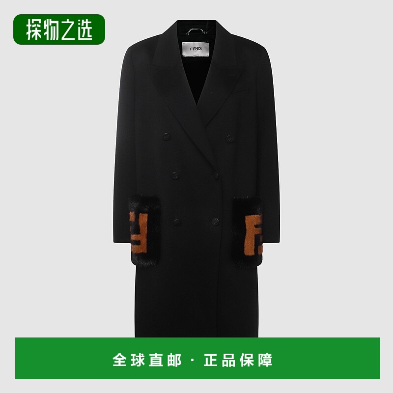 1h可退 欧洲直邮fendi 女士 风衣长款外套大衣