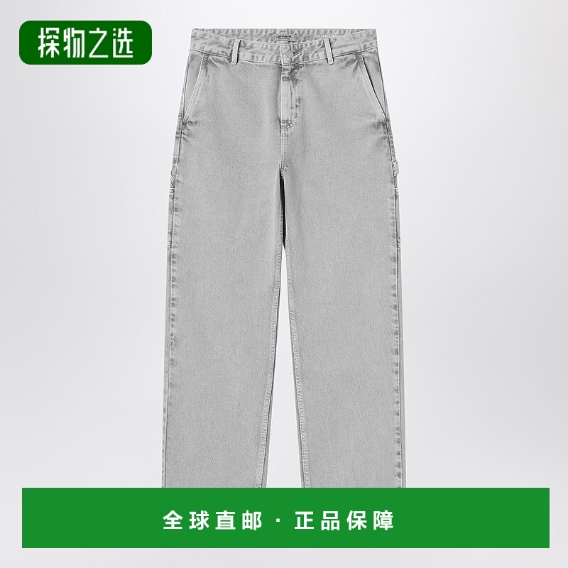 香港直邮CARHARTT WIP 女士 Pierce 裤子黑色白垩色水洗直筒裤 I0