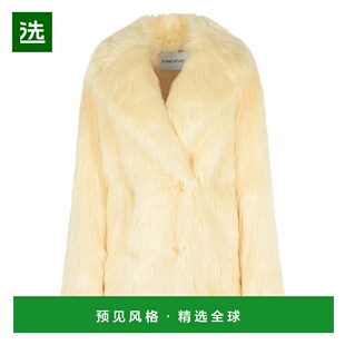 1h可退 香港直邮Stand Studio 女士 白色亚克力皮草大衣 66545939