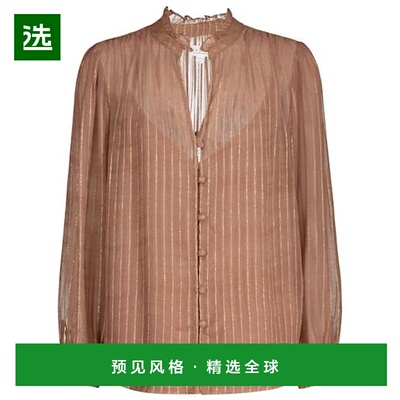 1h可退 香港直邮Velvet 女士 Tomei 条纹衫 pink粉色 舒适时尚