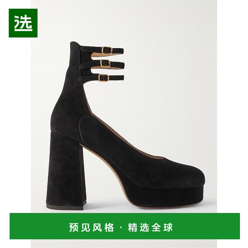 1h可退 香港直邮Chloe 蔻依 女士 Loti 绒面革浅口鞋 CH25W13FRA0