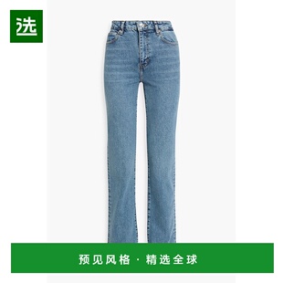 1h可退 香港直邮Frame Denim 女士 Ruler 高腰直筒牛仔裤 WP25DPA