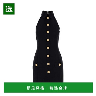 饰连衣裙 香港直邮Balmain 纽扣装 女士 FF1R5131WC09羊毛 巴尔曼