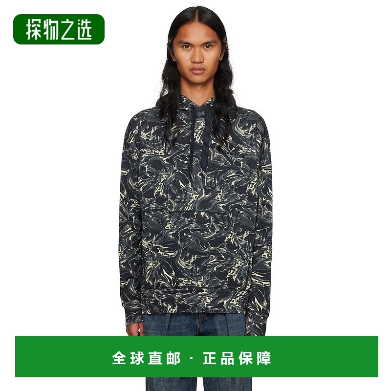 1h可退 香港直邮Isabel Marant 伊莎贝尔·玛兰 男士 海军蓝 Marv
