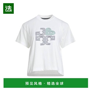 1h可退 香港直邮TORY SPORT 女士 T恤 white白色 舒适时尚