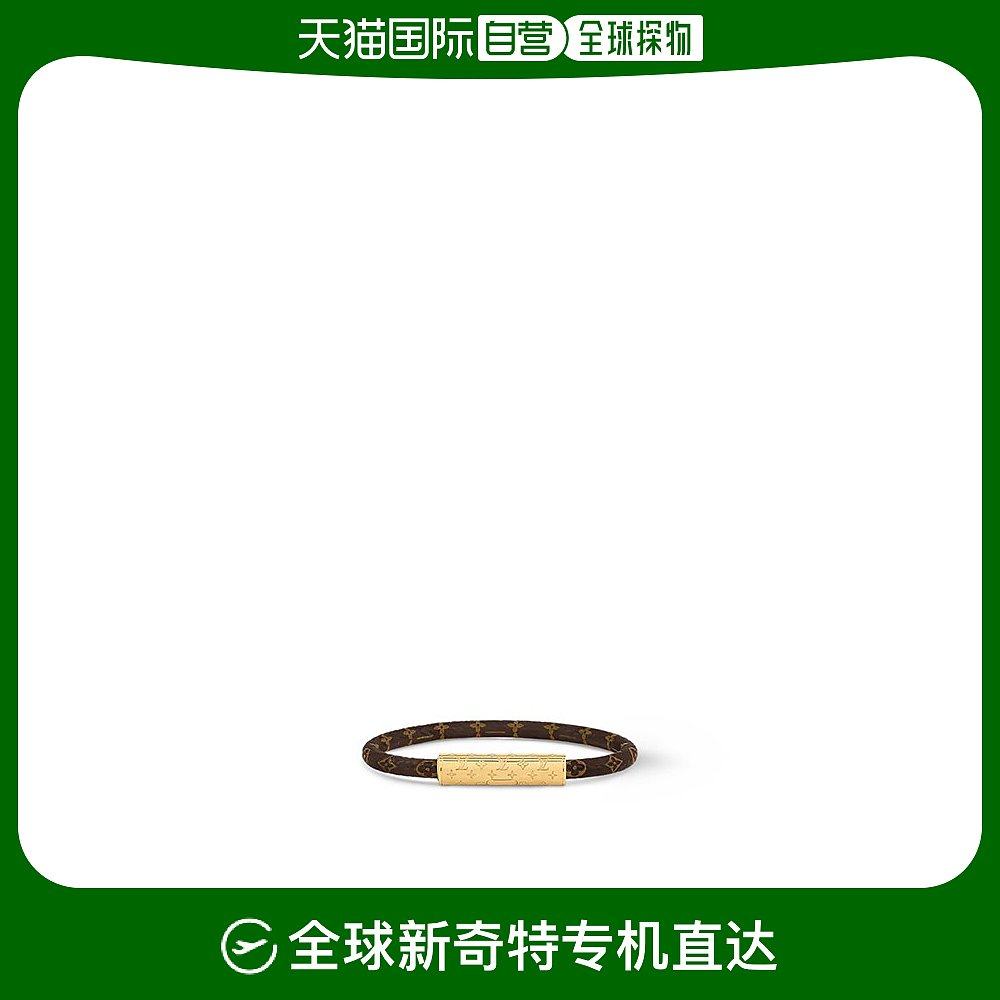 欧洲直邮lv/路易威登 复古老花 黄铜手镯男女同款 棕色