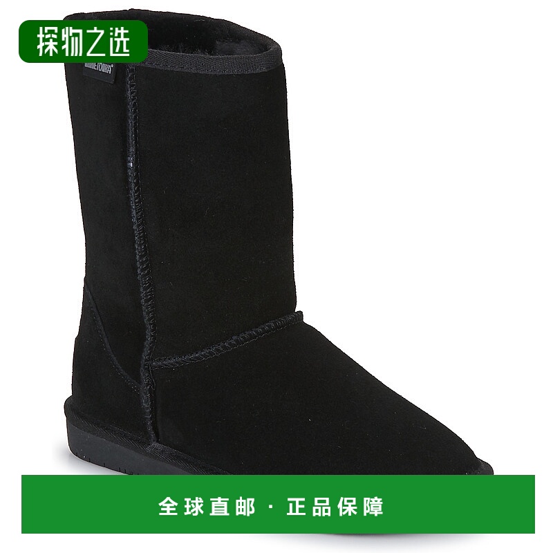 欧洲直邮Minnetonka 迷你唐卡 OLYMPIA 女鞋靴子 80060-BLACK短靴