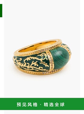 香港直邮ZIMMERMANN 女士 镀金水晶珐琅晶石镶嵌戒指 5217R24GOLD