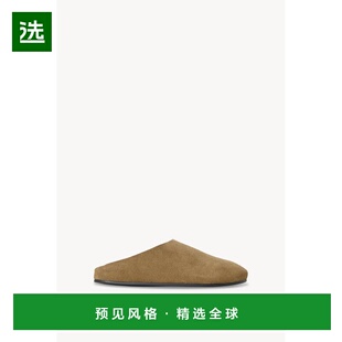 香港直邮The Row 女士 哈德森绒面革穆勒鞋 F1705L302单鞋拖鞋