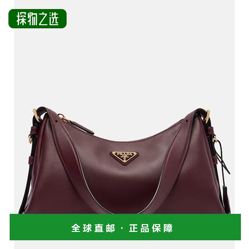 香港直邮Prada 普拉达 女士 Aimée 中号皮革肩包