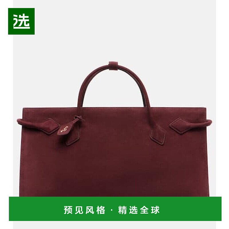1h可退 香港直邮Alaïa 女士 Le Teckel 大号皮革肩包 red红色 舒