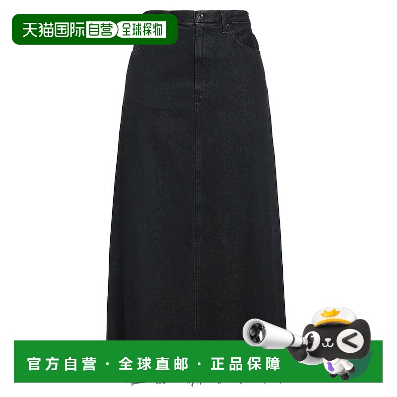 1h可退 香港直邮AGOLDE 女士 牛仔半身裙 black黑色 舒适时尚