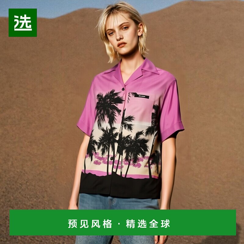 欧洲直邮PALM ANGELS 女士衬衫PWGG001S23FAB0063710 - 选店海外买手直邮出品