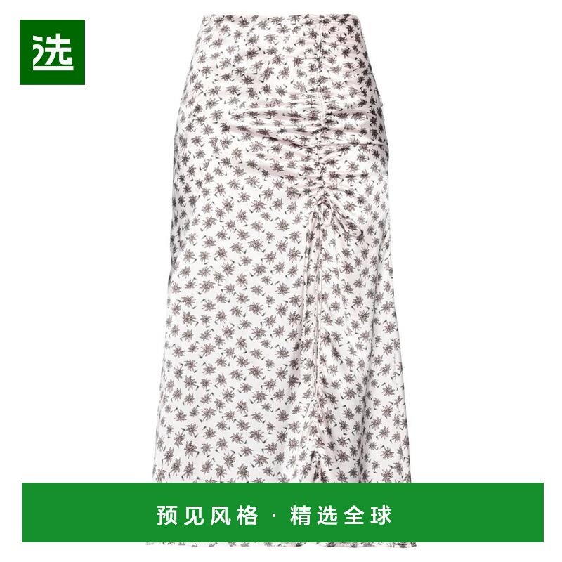 1h可退 【美国直邮】maje女士半身裙中长款A字型褶皱休闲百搭 潮,女装/女士精品,半身裙,淘宝优惠券,粉丝福利购,淘宝优惠卷